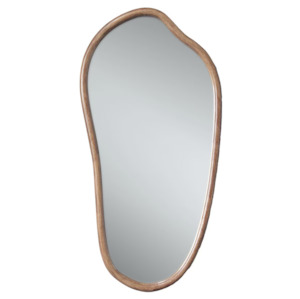 Mirror: Baxton Wooden Squiggle Wall Mirror