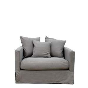 Sofas: Luxe 1 Seater Slip Cover Only - Gery