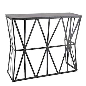 Black Metal Console Table