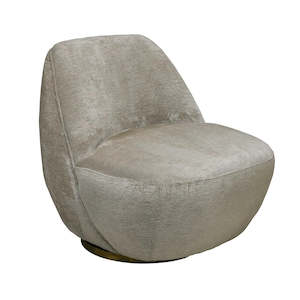 Baxter Swivel Chair - Warm Grey