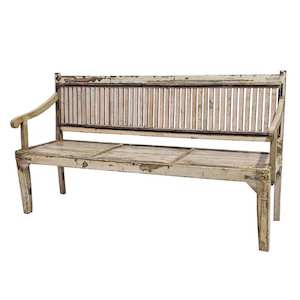 Furniture: Davina Vintage Wooden Bench Seat