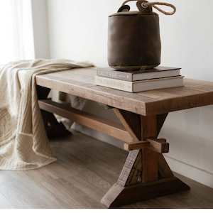 Furniture: The Settler Cross Leg Bench Seat