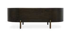 Malibu Curved Coffee Table with Storage