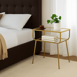 Bedroom: Curved Terrace Bedside Table