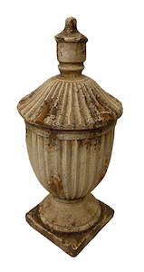 Outdoor Furniture: Antique Urn with Lid - indoor/outdoor