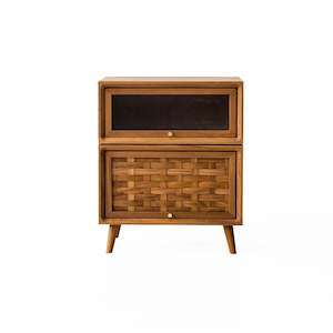 Tallboy Chests: Rosen Bedside Table with Swivel Top
