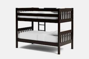 Bed Frames: Peri Bunk Bed - Dark Oak | NZ Made