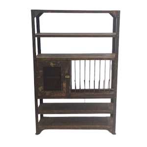 Foundry Iron Storage Rack - Rustic