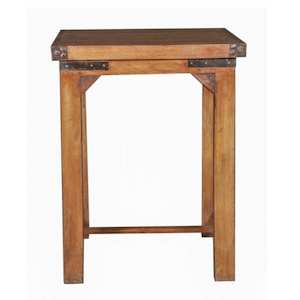 Bar Table Bar Stools: Forge Iron Studded Bar Leaner