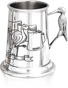 PEWTER CHILD STORK MUG