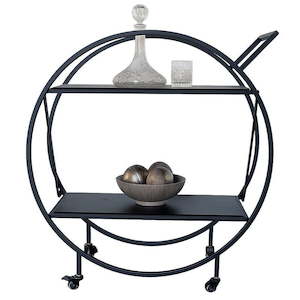 Bar Table Bar Stools: Palermo Bar Cart - Black
