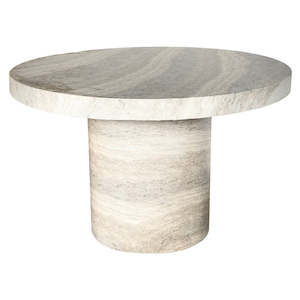 Dining Table: Travertine Dining Table