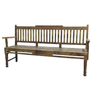 Matranga Vintage Wooden Bench Seat