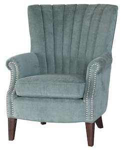 Armchair: Arlington Wingback Armchair - Teal