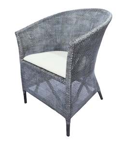 Kuta Armchair - Black/Grey W=wash & Oatmeal