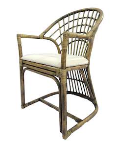 Nusa Dua Armchair - Honey / Black & Oatmeal