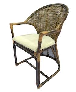 Jimbaran Armchair - Antique Brown & Black wash