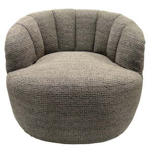 Milly Swivel Accent Chair - Caramel & Black