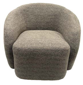 Daisey Swivel Accent Chair - Caramel & Black
