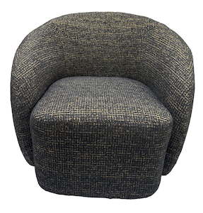 Daisey Swivel Accent Chair - Gold & Black