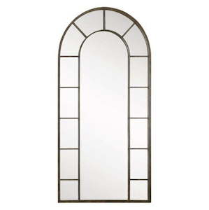 Mirror: Metal Gold Arch Floor Mirror