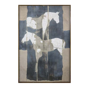 City Fragments Hand Printed Framed Canvas Wall Art