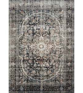 Anastasia Rug - Charcoal/Sunset