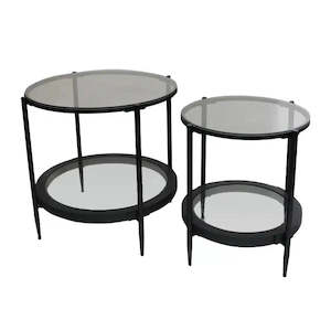 Marbella Side Table Set/2 - Black