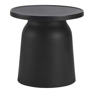 Side Tables: Africa Outdoor Side Table  - Black