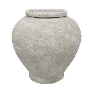 Vases: Metal Vessel Dylan - White