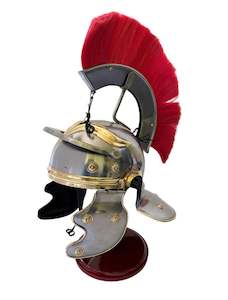 Collectables: Roman Knight Helmet with Red Hair Plume