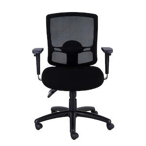 Wrangler Mid Back Black Chair