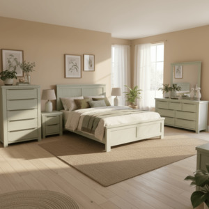 Bedroom: Amanda Bedroom Suite - 6Pcs