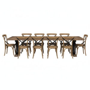 Dining: Michigan French Iron Dining Suite - 10 Seater
