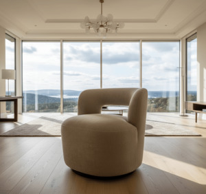 Recliner Swivel Chairs: Bayberry Swivel Chair - Clay