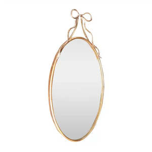 Metal Mirror Bow Oval