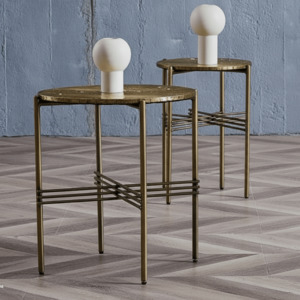 Copper Side Table Set/2
