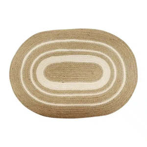 Collectables: Jute Oval Placemat - Natural/White