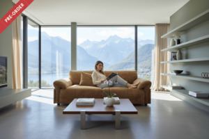 Living: Miley 3 Seat Sofa - Tobacco