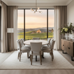 Dining: Foundry Parquet Oval Dining Suite - 8 Seater