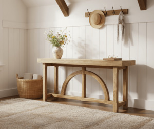 New Arrivals: Heritage Elm Arch Console Table - 1540mm