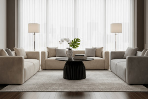 Coffee Table: Avery Round Coffee Table with Marble Top