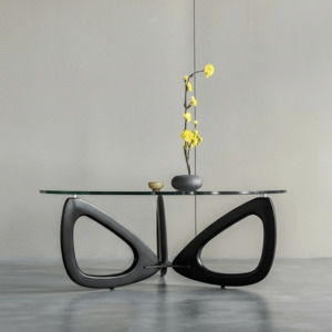 Coffee Table: Maddox Mid Century Round Coffee Table