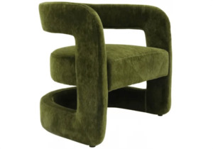 Chairs Bar Stools: Delilah Occasional Chair - Deep Olive