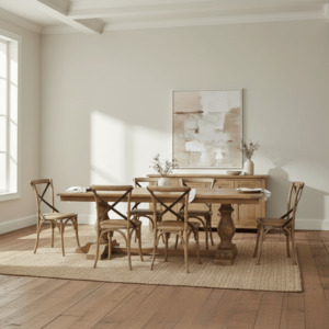 Classic Pedestal Dining Suite - 6 Seater