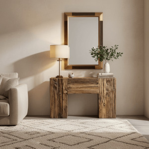 Reclaimed Railway Sleeper Console Table -1200mm