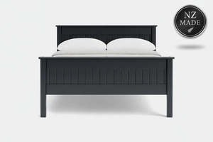 Bedroom Suite: Andorra High Foot Panelled Bed - NZ Made