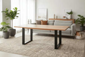 Catalina Dining Table – Messmate Timber with Resin Inlay