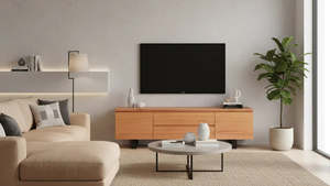 Catalina Entertainment Unit – Messmate Timber with Resin Inlay