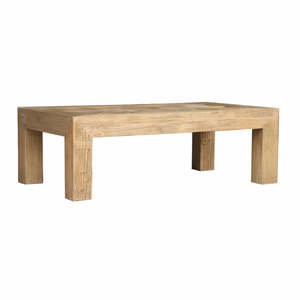 Furniture: Maison Reclaimed Elm Parquet Top Coffee Table